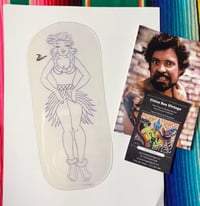 Image 1 of Sailor Jerry By Malone Pin Up Stencil with Rollo Postcard