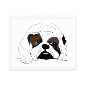 Image of BULLDOG FRAMED ART