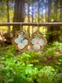 Image 2 of Happy Hydrangea Earrings 