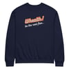 Whealth! Embroidered logo Orange over Navy Blue (Crew neck sweatshirt)