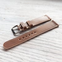 Image 2 of 40's Style Horween Shell Cordovan strap - Bourbon