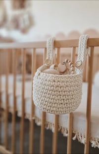 Image 1 of Crochet crib basket