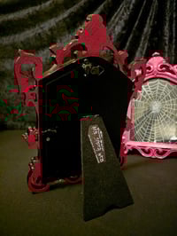 Image 3 of Gothic black ornate framed preserved web 
