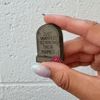 Image 4 of Kpop Fan Last Words Tombstone Enamel Pin | PREORDER