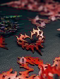 Image 1 of Heart fire | Grade B chrome pin