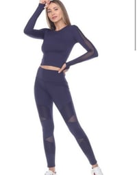 Image 1 of Royal blue legging set 