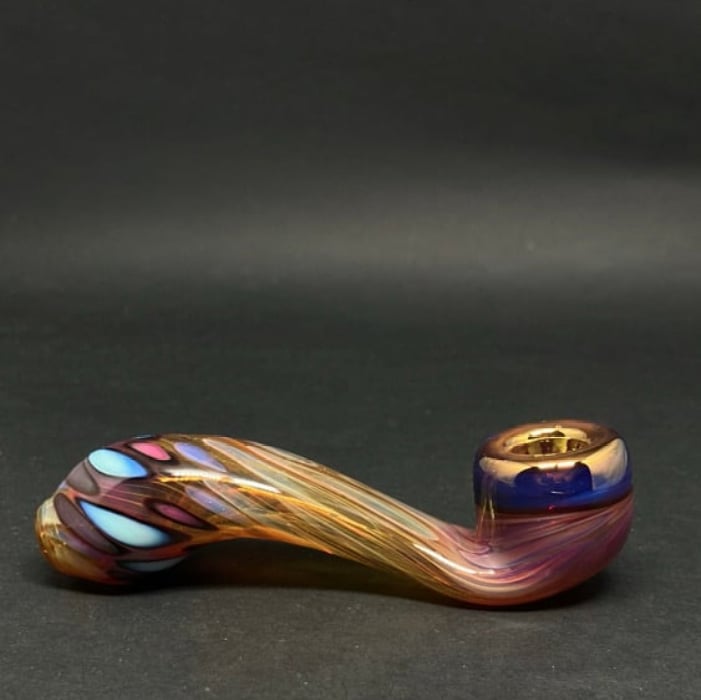 Long Purple Gold Rainbow 