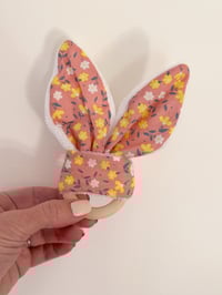 Anneau De Dentition En Bois, Hochet Oreilles De Lapin Pour Bébé 🐰