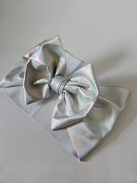 Image 4 of Metallic Silver Pleather 