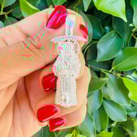 Dije Santa Muerte CZ S 925 Plata