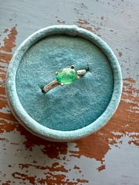 Image 1 of emerald ring with twig band . size 7