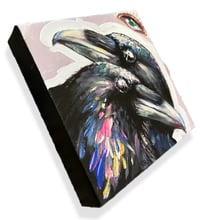 Image 2 of “BETWEEN WORLD” ORIGINAL PAINTING BY NIKITA ROSALIND 10”x10”