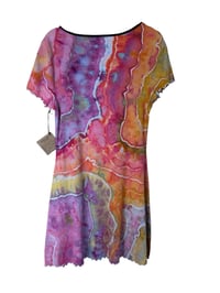 Image 7 of XL 90's Babydoll Mini Dress in Euphoria Geode Ice Dye