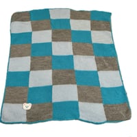 Image 3 of Baby Blanket & Hat Set, Handmade, Acrylic Yarn
