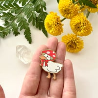Image 3 of Mushroom Duckie Enamel Pin (GRADE B)