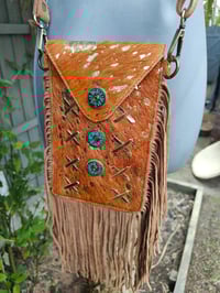 Image 1 of Yellowstone mobile bag - Tan turquoise