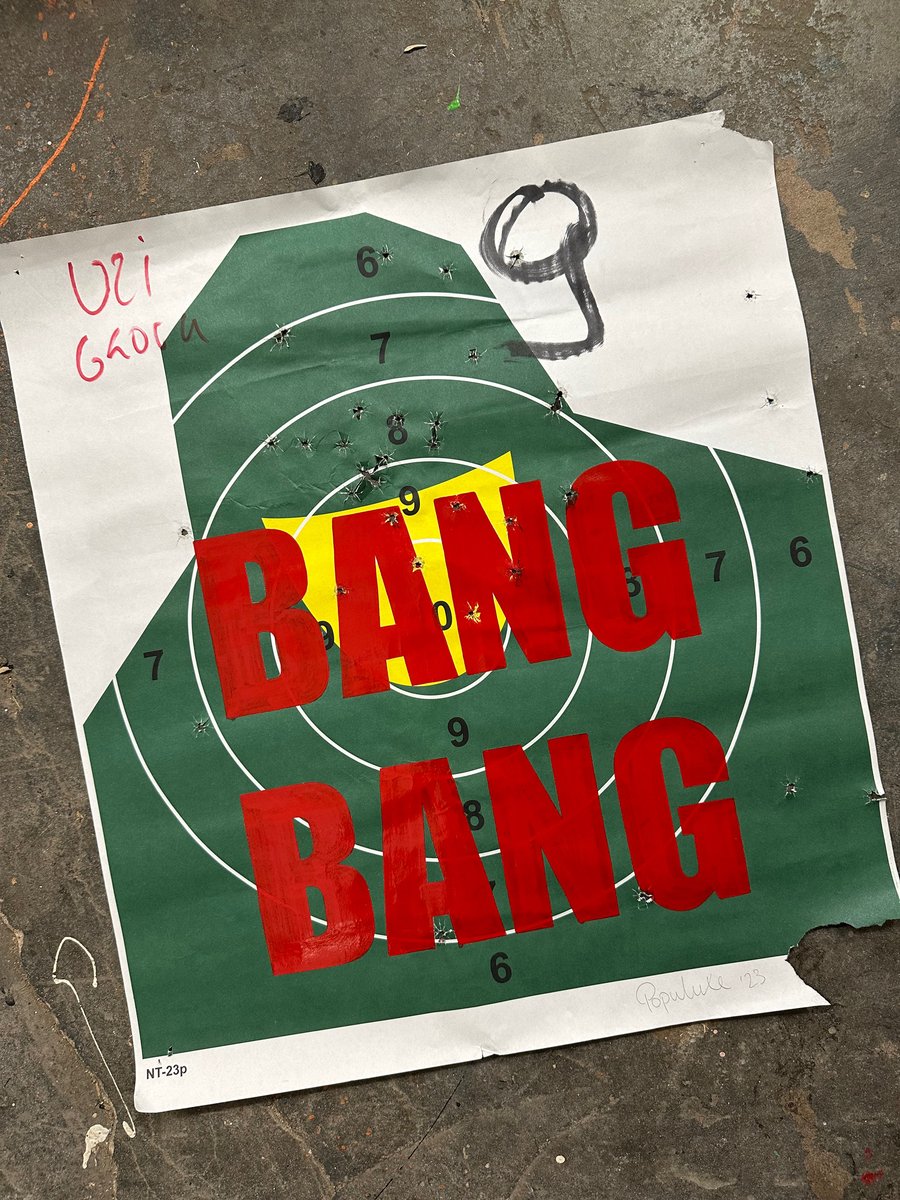 Image of Shooting Range Target Bang Bang UZI/Glock
