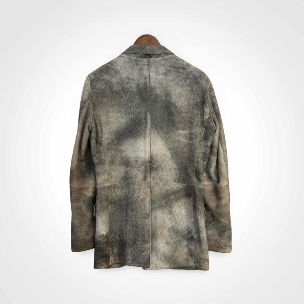 Image of Tornado Mart Leather Tailored Jacket 