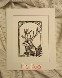 Image 2 of "ARBOREAL SCURRY" / "FIA RUA" - Lino prints
