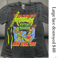Large Turtles lace destroyed