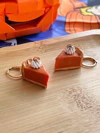 Image 4 of Pumpkin Pie Dangle Earrings 