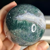 Image 5 of Moss Agate Sphere (20C)