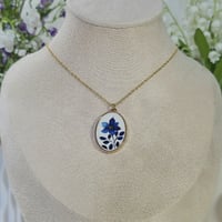 Blue Floral Necklace
