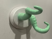 Image 4 of Mint Green Double tentacles on white oval base