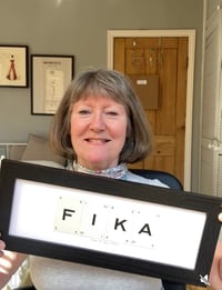 Image 5 of Framed Scandinavian phrases using 1930s Lexicon cards