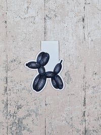 Image 4 of Black Galaxy Balloon Dog Magnetic Bookmark