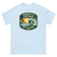 Image 5 of Marty's Surf Shop Ride the Waves Unisex T-Shirt Vintage Surf Graphic Tee