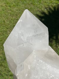 Image 10 of Large Clear Quartz Self Healed Points Cluster  Statement Piece #2063
