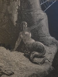 Image 3 of "Paradise Lost” 1800s Gustave Doré illustration with preserved web