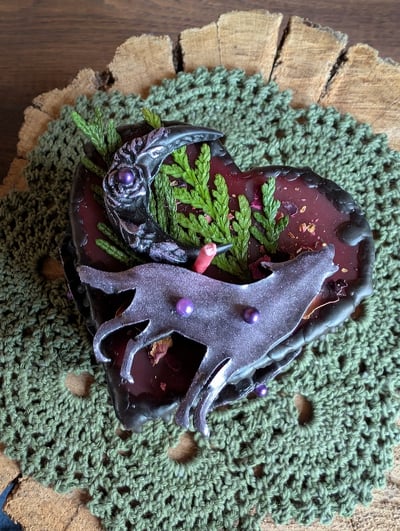 Image of Moon & Wolf Heart Pillar