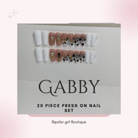 Medium Square Press On Nail Set Gabby