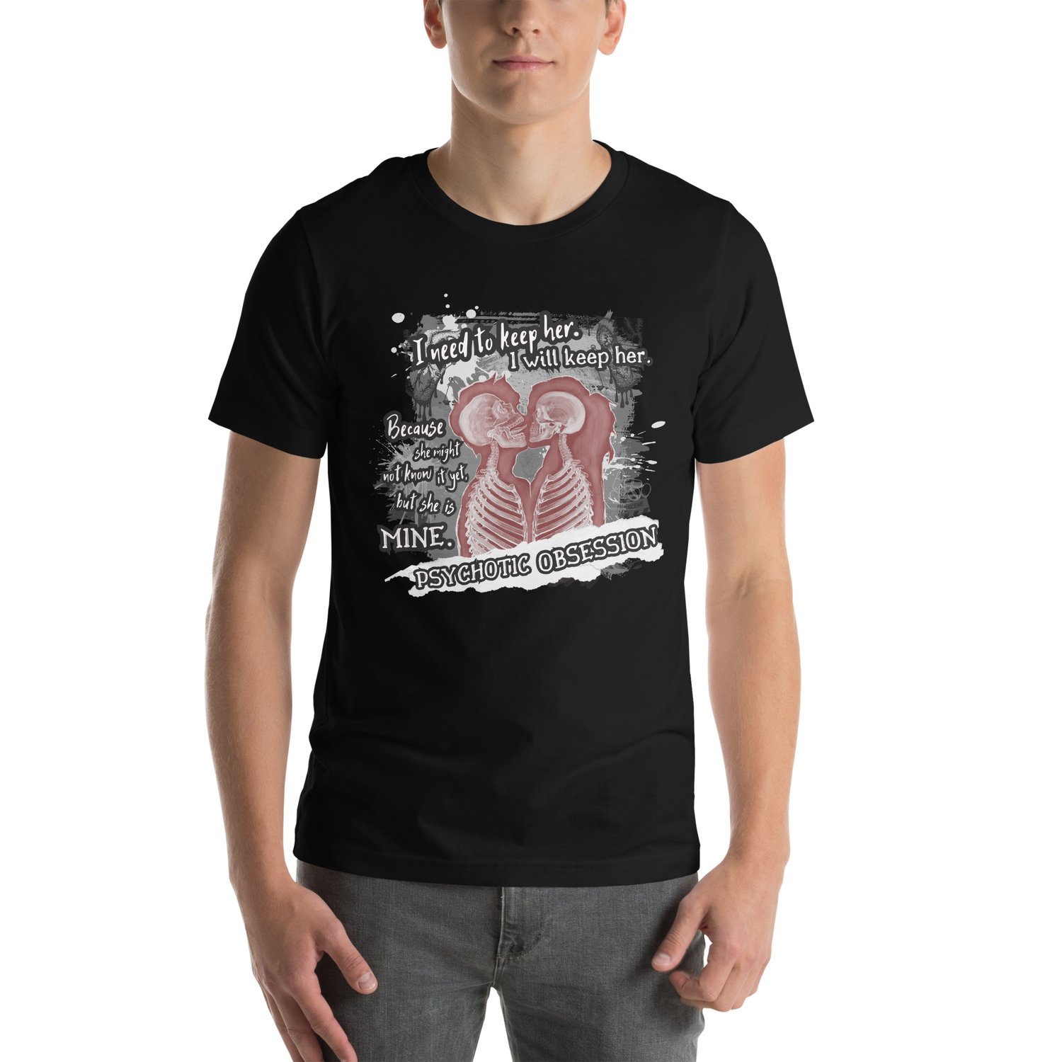 Image of Officially licensed Leigh Rivers Psychotic obsession Tobias & Aria Unisex t-shirt