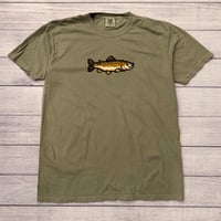 Image 1 of 8 Bit Brown Trout Tee