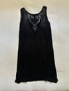 early 70s silk beaded flapper dress