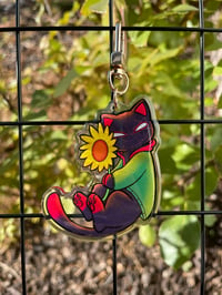 Image 1 of [ITSV] Sunflower Kitty Acrylic Charm