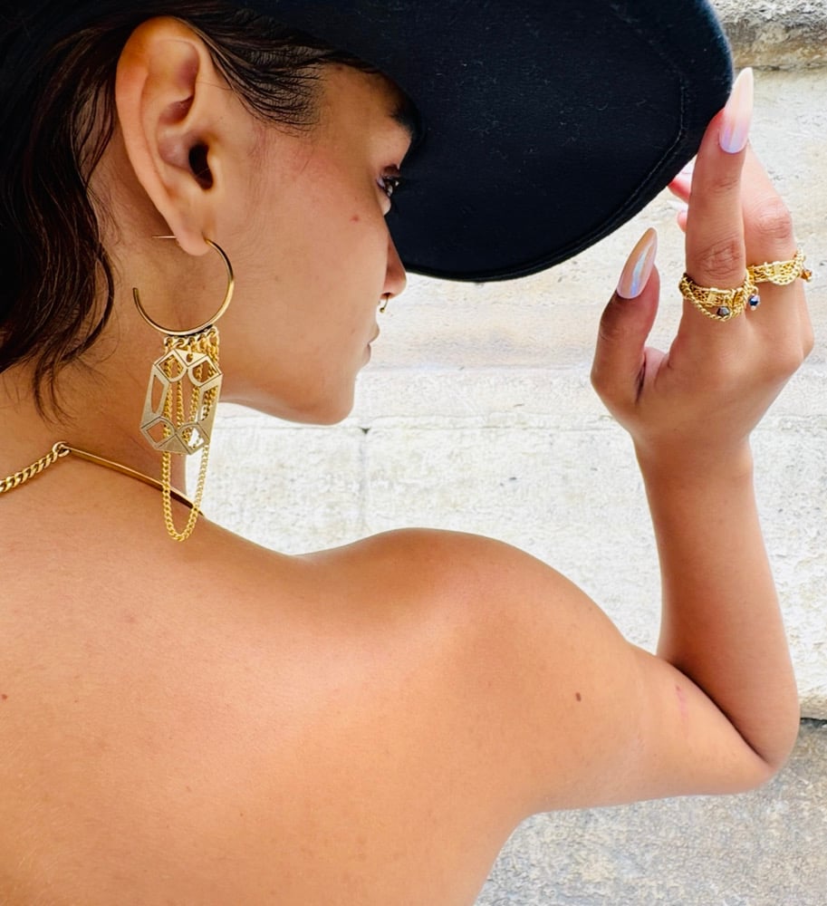 Image of Créole XL Diamant Or