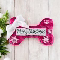 Merry Christmas Pet Bone Toy