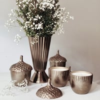 Image 1 of Brass Acorn Candle 