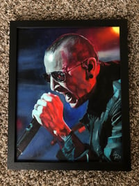 Chester Bennington - original oil in frame