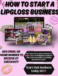  How to start a lipgloss business