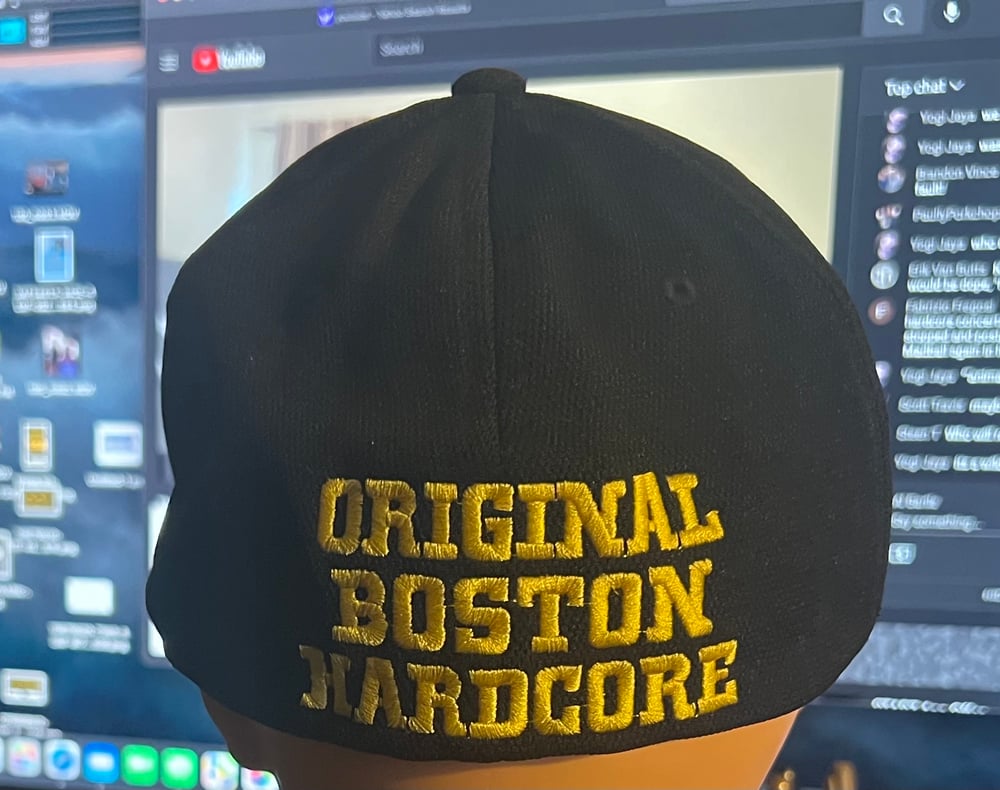 Black Flexfit Hat with SSD Front OBH back
