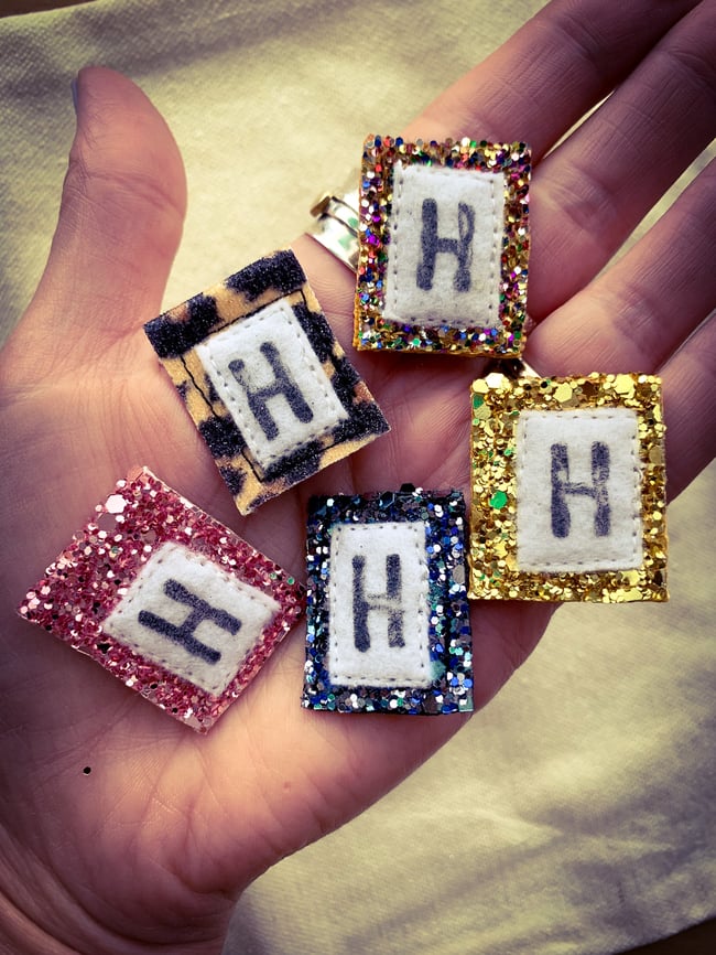 Glitter Birthday Cake Bunting and Cake Flags