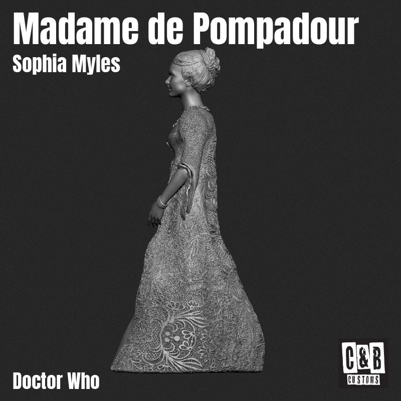 Madame de Pompadour 3D printed
