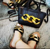 $20  Black Chain Bag & Sandals