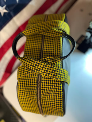 Image of Yellow houndstooth duffle 