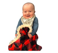 Image 2 of Buffalo Plaid Infant Car Seat Blanket